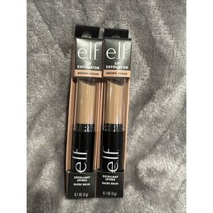 Lot of 2- ELF Lip Exfoliator Scrubs Smoothing Conditioning Brown Sugar #83475‎